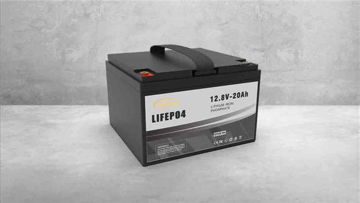 24v litiumionbatteri 12,8v 20ah