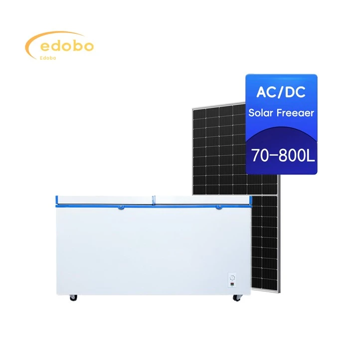 Energisparende AC/DC Solar Deep Freezer Kjøleskap for husholdningsbruk