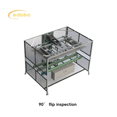 Solcellepanel 90 grader flip visuell inspeksjonsmaskin